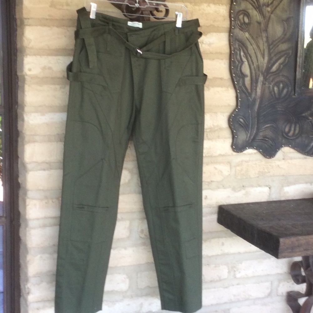 Balenciaga new olive green belted cargo pant…..